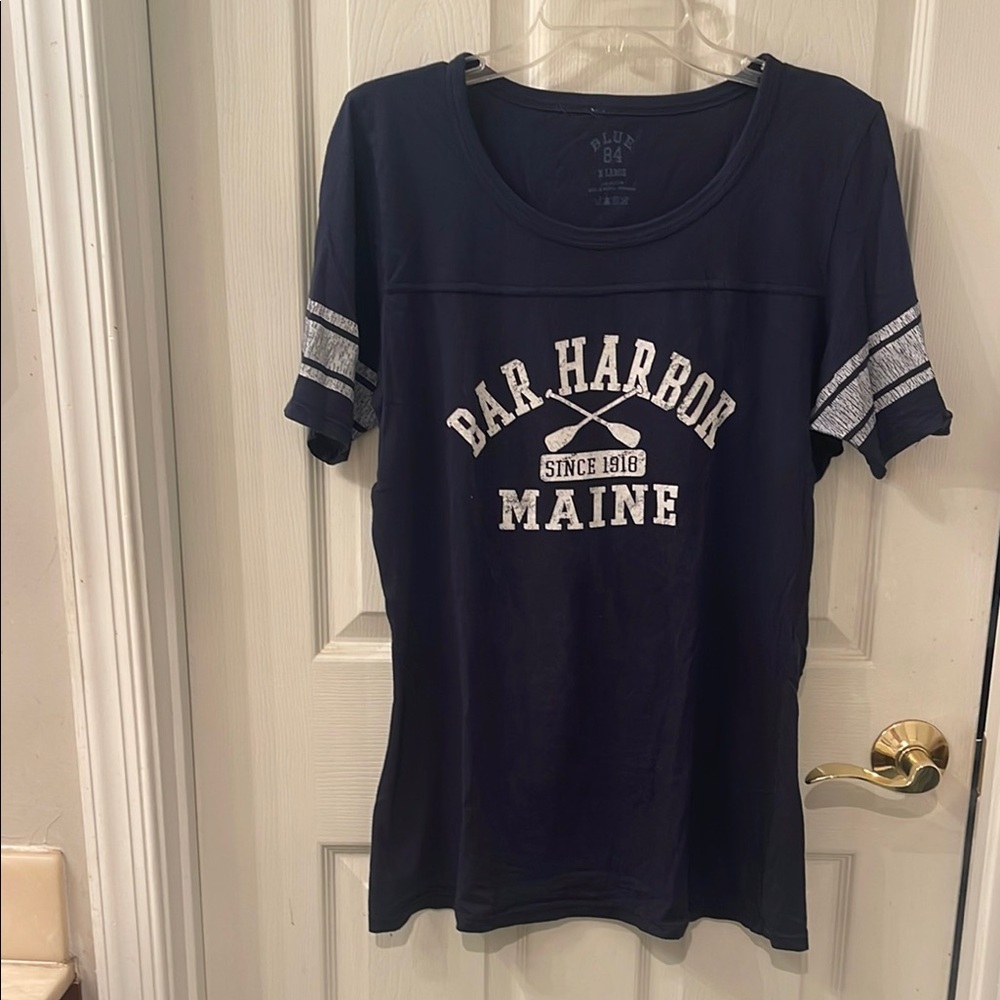 Bar Harbor Maine Navy T-Shirt